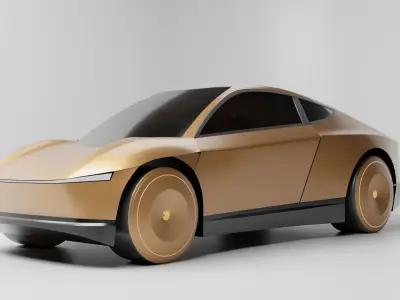 Tesla Cybercab Robotaxi 3D Model Low-poly 3D model