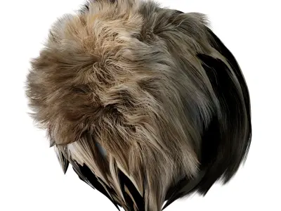 Snow Bengal Cat Low-poly 3D model