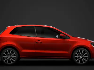 Volkswagen Polo TDI 3d Typ6C 2017 3D model