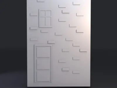 Decorative street between books 3D print model