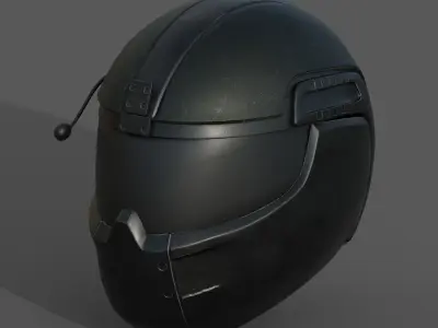 Helmet scifi military combat 3d model low poly human generic  Low-poly 3D model buy