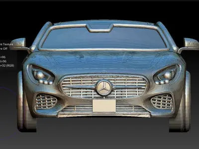 pendant mercedes amg sports car 3D print model