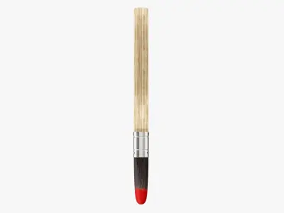 Wide painting brush 02 3D model
