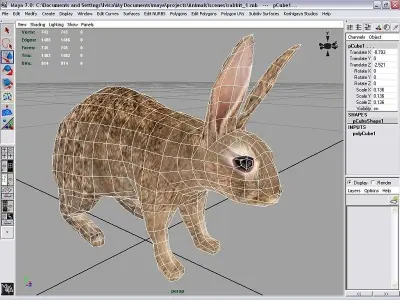rabbit bunny Low-poly 3D model