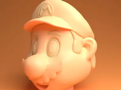 Super Mario 3D print model