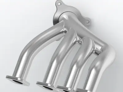 Vehicle Exhaust Manifold 3D print model