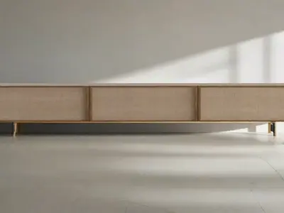 Woven Long Tv Unit 3D model