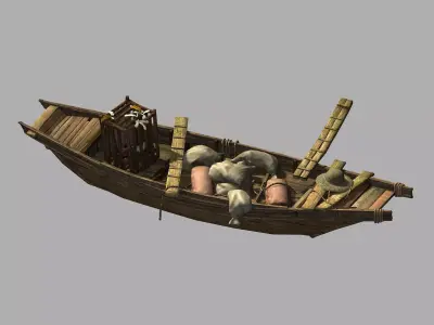 Game Journey to the West - Cargo Ship 01 3D model