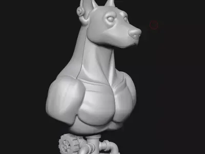 Doberman Pinscher 3D print model