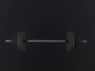 Dumbbell 3D Model Low-poly 3D model