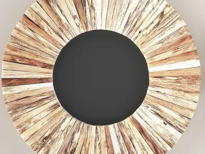 Collection of decorative mirrors 3 3D model