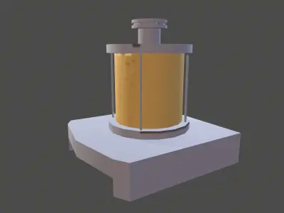 Oil Filter Low-poly 3D model