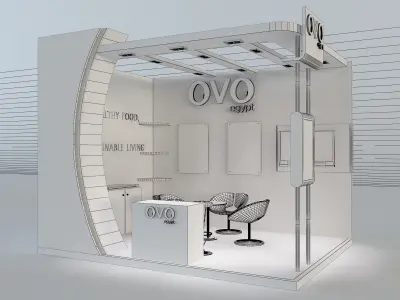 Booth Exhibition Stand a654e 3D model