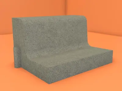 Different Type Of Curb Free low-poly 3D model