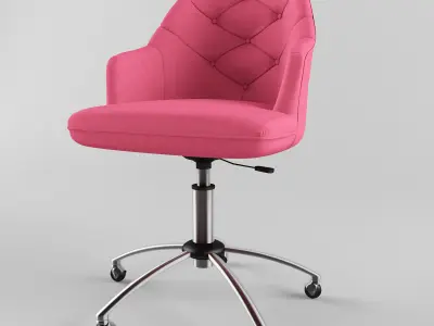 Tufted Desk Chair 3D print model