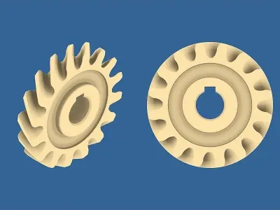 Helical Gear Collection 02 3D print model