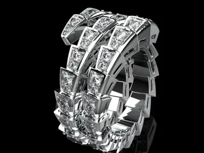 Serpent Ring 29120 3D print model