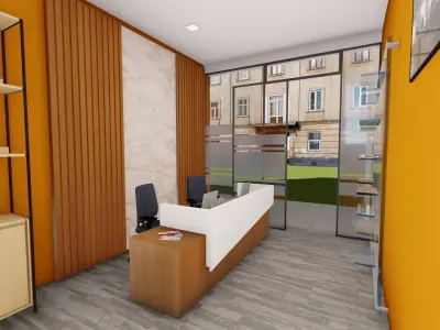 Office Room Interior  3D model