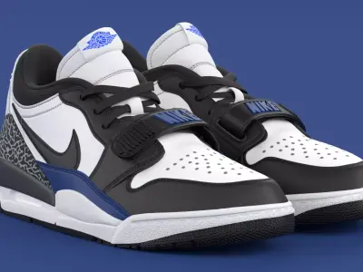 Air Jordan Legacy 312 Low Game Royal Low-poly 3D model