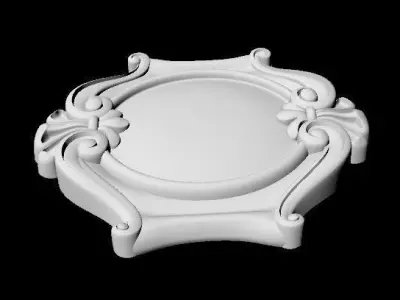 Central decor ornament for furniture 3D model 575