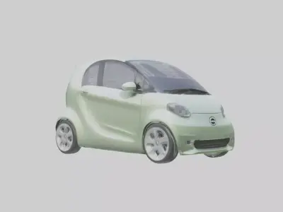 Ecofriendly City Car model Low-poly 3D model