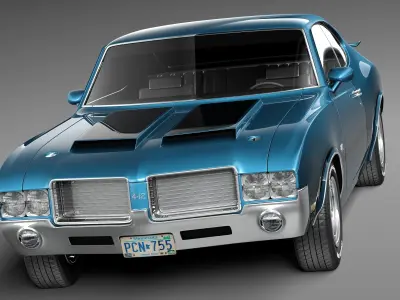 Oldsmobile Cutlass 4-4-2 1971 3D model