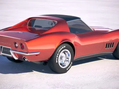 Chevrolet Corvette C3 coupe CG 1969 3D model