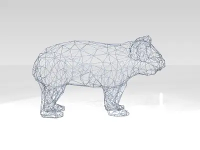 Koala Wireframe 3D model