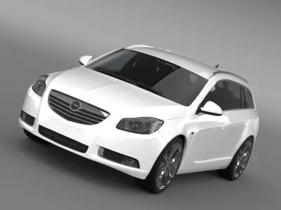Opel Insignia BiTurbo Sports Tourer 2013 3D model