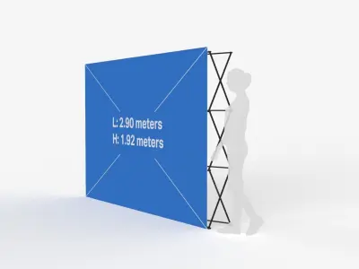 Spider Wall Banner 3D model