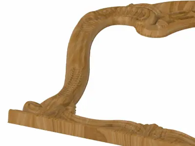 Carved picture frame STL 3D model 116