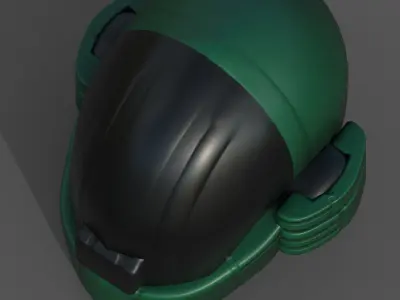 Helmet plastic mask protection pollution ball shaped Low-poly Low-poly 3D model purchase