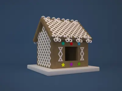 Gingerbread House 3D print model