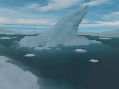 Glacier Iceburg Free 3D model