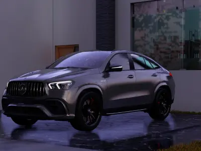 Mercedes GLE 63  S Coupe Amg 2021 3D model