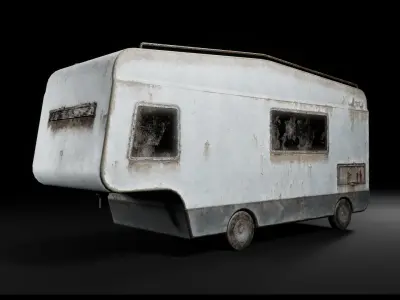 Post Apocalyptic Cars Unreal Engine  3D model