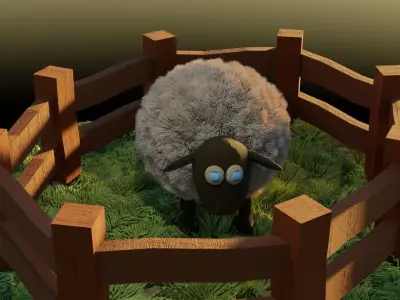 Wooly Sheep 3D model