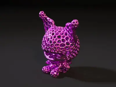 Kuromi Voronoi 3D print model