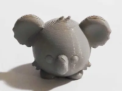 A cute Round Koala to decorate and play 3D print model
