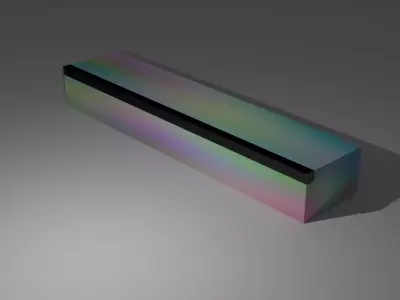 Fancy Skateboard Ledge and Bench Low-poly 3D model
