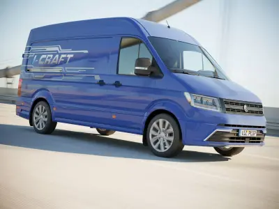 All electric german cargo van 3D model