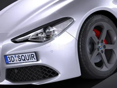 Alfa Romeo Giulia 2016 3D model