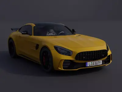 Generic Sports Car 1 Low-poly 3D model