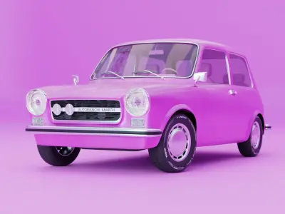 AutoBianchi Abarth 1973 Free 3D model