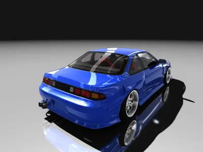 Nissan Silvia S14 Kouki Low-poly 3D model