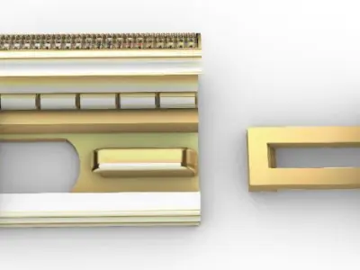 Lock bracelet clasp  3D print model