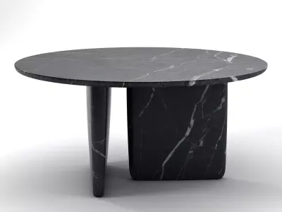 Tobi-Ishi table with rectangular shape 3D model