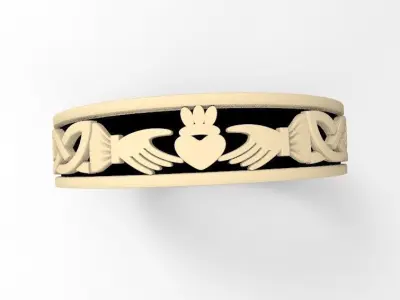 crow ring 3D print model