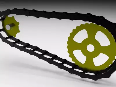 Benz Patent Motorwagen Chain 3D model