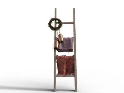 Christmas Ladder  Low-poly 3D model